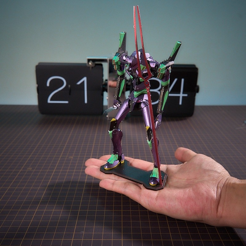 158pcs Evangelion 01 02 Metal DIY Assembled 3D Puzzle Model EVA Anime Figure Jigsaw Detachable Building - Evangelion Plush