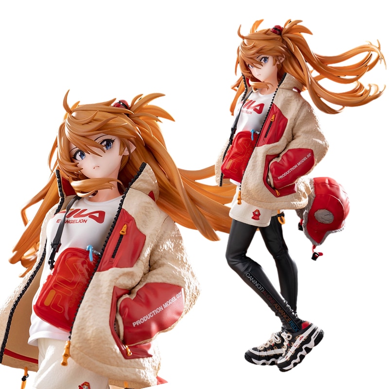 23CM EVA Anime Figure Asuka Langley Soryu Tide Brand Costume Dress Up Model Toy Gift Collection - Evangelion Plush