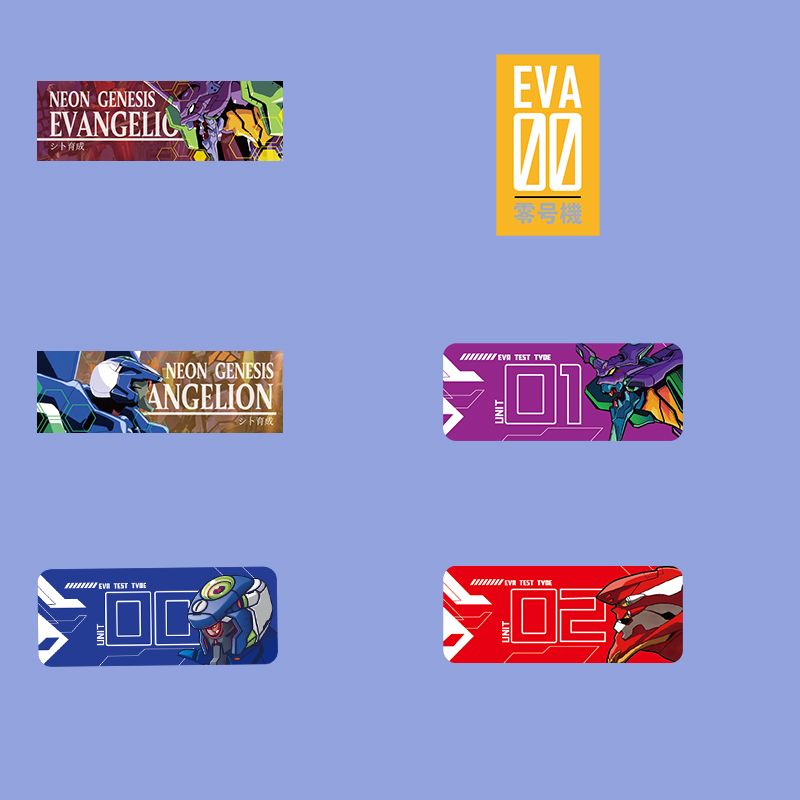 30 pieces of Anime Neon Genesis Evangelion EVA first machine stickers notebook skateboard waterproof ipad glossy 3 - Evangelion Plush