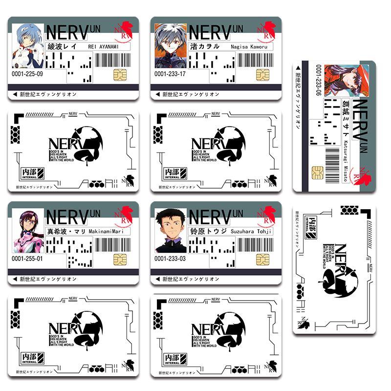 Set Evangelion Sticker Cards School EVA Ayanami Rei Asuka Collectible Kids Toys Gift New Anime ACG 1 - Evangelion Plush