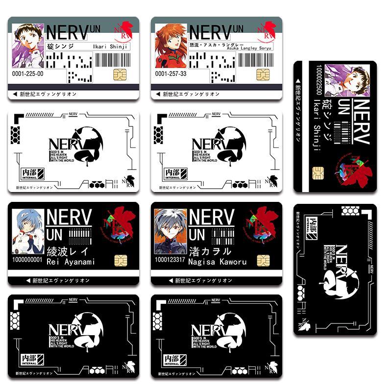 Set Evangelion Sticker Cards School EVA Ayanami Rei Asuka Collectible Kids Toys Gift New Anime ACG 2 - Evangelion Plush